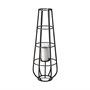 MBW - BLACK CYLINDRICAL LANTERN  30&quot;