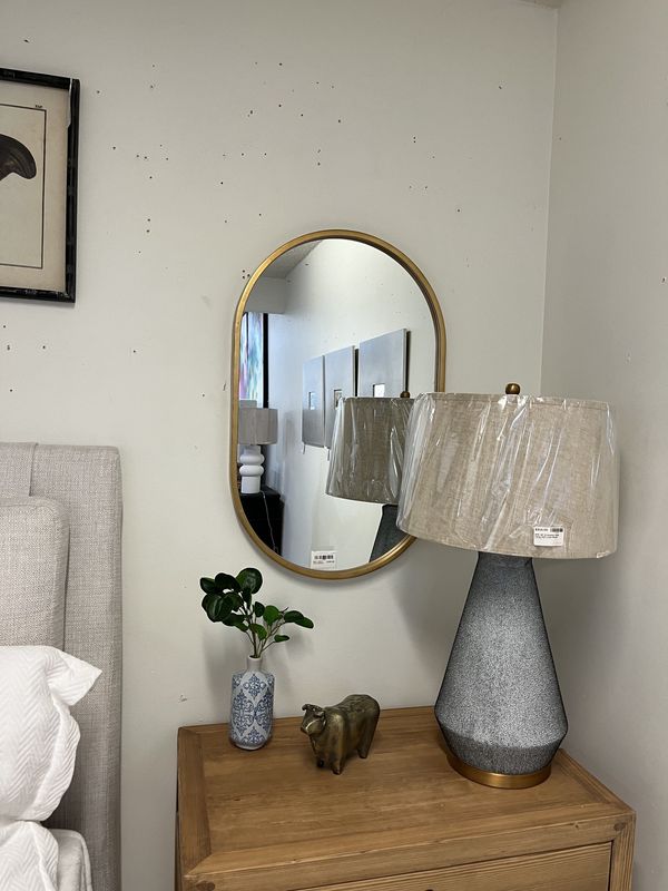 MBW - GOLD OVAL MIRROR