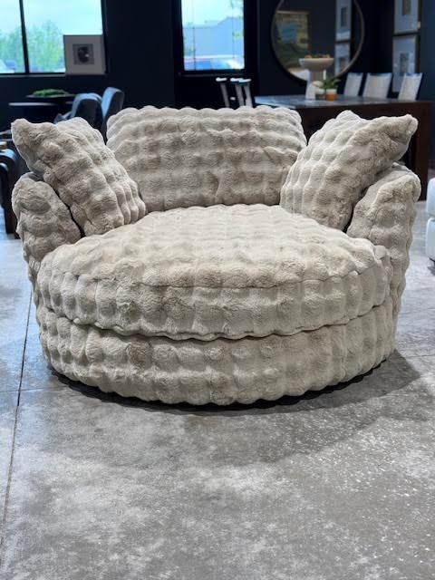 RW36 Oversized Fluffy Chair Accent Fawn