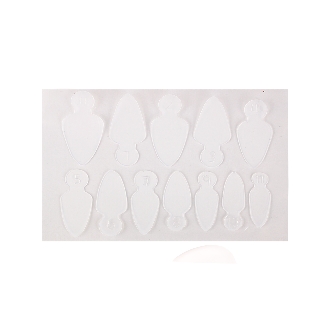 French Silicone Dual Forms Pads Model C (6 sheets with 12 sizes)