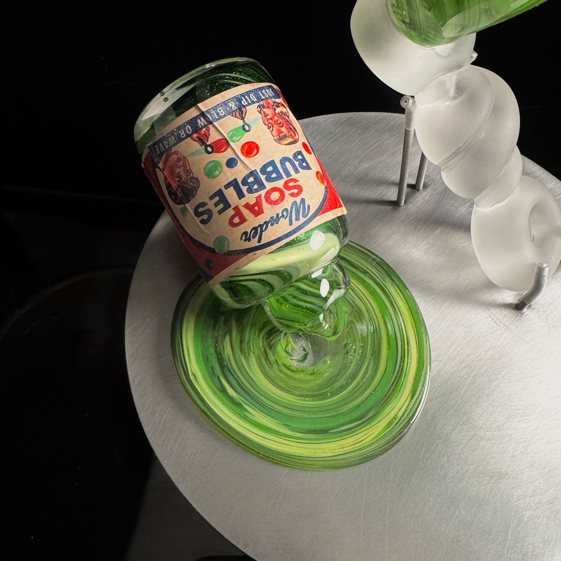 Bubble Bloom - Green Marbled
