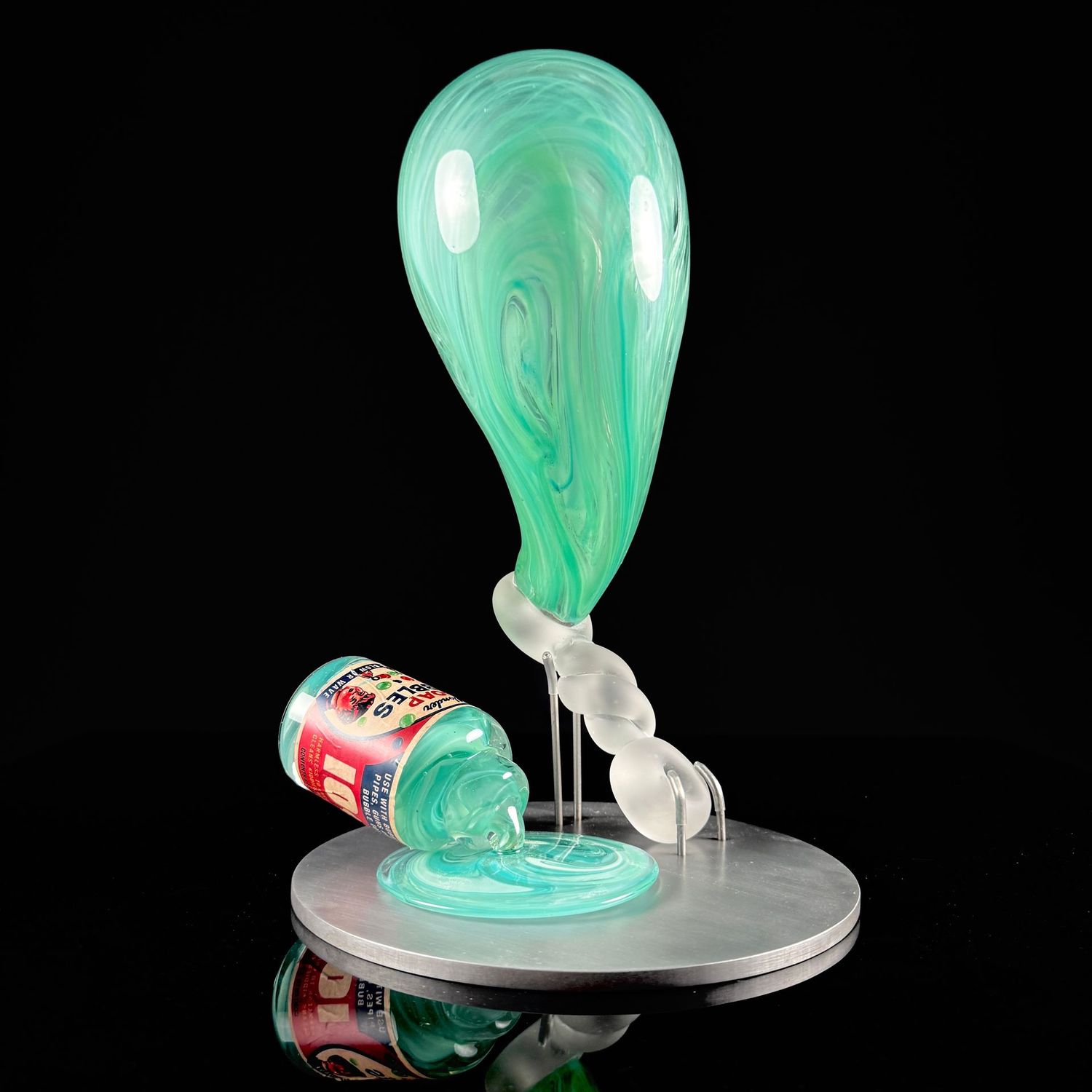 Bubble Bloom - Cyan Marbled