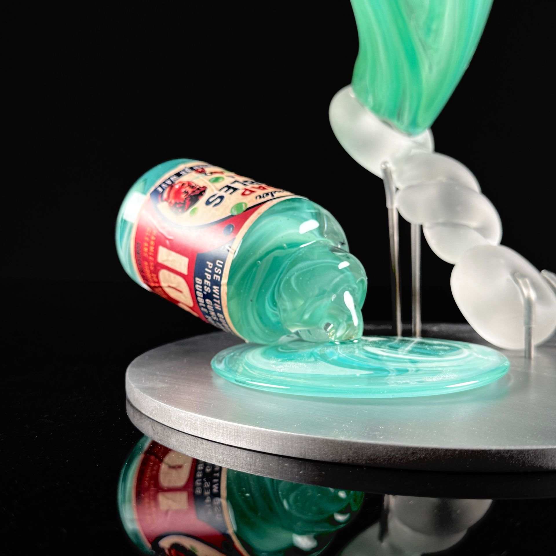 Bubble Bloom - Cyan Marbled