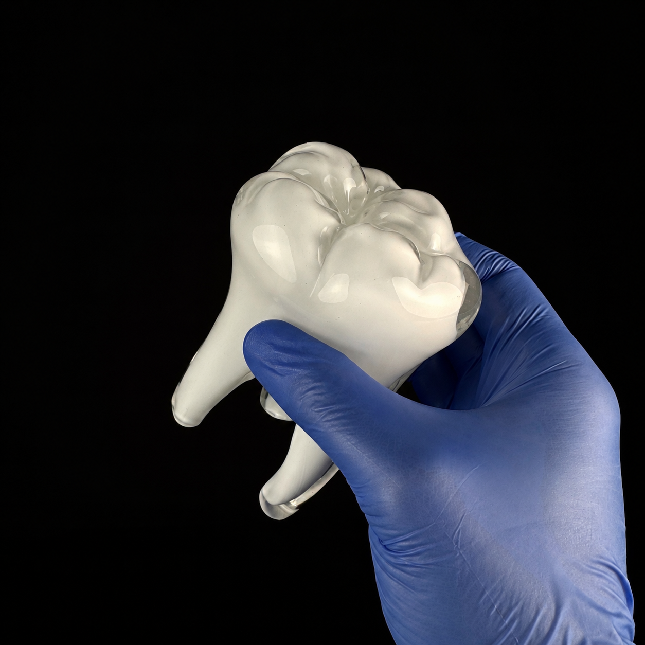 Glass Tooth - White Enamel