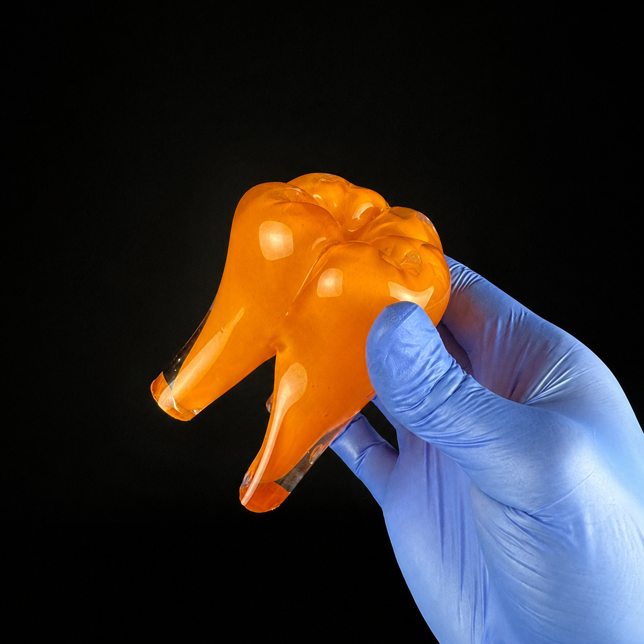 Glass Tooth - Orange Enamel
