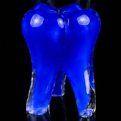 Glass Tooth - Blue Enamel