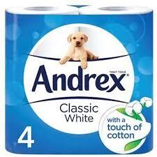 Andrex Toilet Roll White 4 Pack