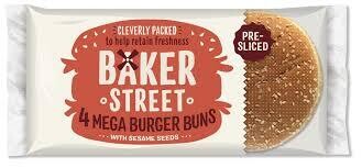 Baker Street Mega Burger Buns 4 Pack