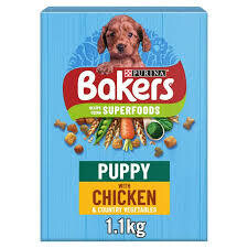 Bakers Puppy Dry Dog Food Chicken &amp; Veg 1.1Kg