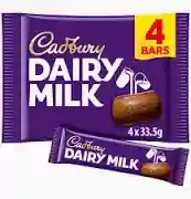 Cadbury Dairy Milk Chocolate Bars 4 x 27.2g