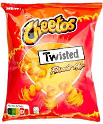 Cheetos Twisted Flamin&#39; Hot Snacks 65g