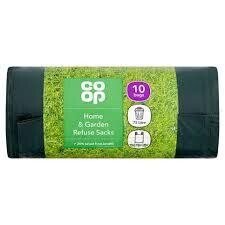 Co-op 10 Home &amp; Garden Refuse Sacks 75L
