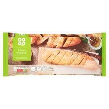 Coop Frozen 2 Garlic Baguettes
