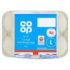 Coop 6 Large Free Range Eggs