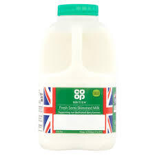 Coop Semi-Skimmed Milk 1 Pint