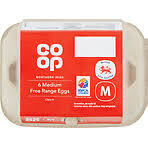 Coop 6 Medium Free Range Eggs