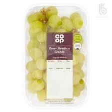 Coop Green Seedless Grapes 500g
