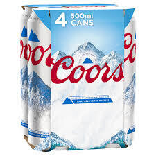 Coors 4 x 440ml