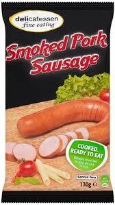 Delicatessen Fine Eating Smoked Pork Sausage 160g