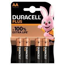 Duracell Plus 100 AA 4 Pack