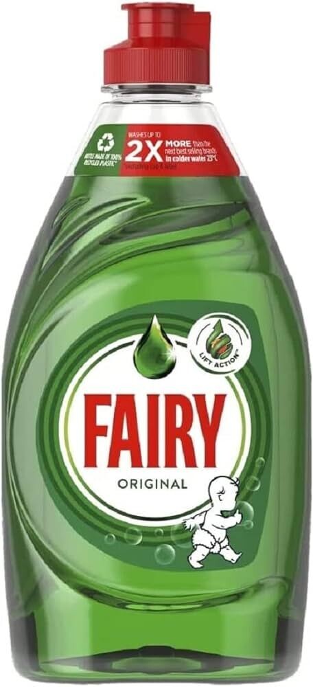 Fairy Original Washing Up Liquid Green with Lift Action 383ml
