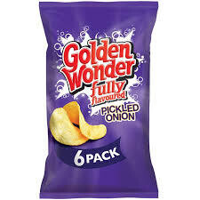 Golden Wonder Pickled Onion 6 Pack