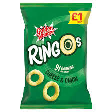 Golden Wonder Ringos Cheese &amp; Onion 55g
