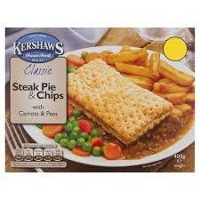 Kershaws Homestyle Steaklet &amp; Chips 400g