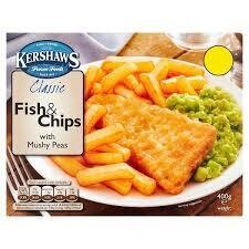 Kershaws Classic Fish &amp; Chips with Mushy Peas 400g