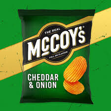 McCoy&#39;s Cheddar &amp; Onion Sharing Crisps 65g