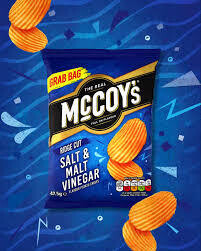 McCoy&#39;s Ridge Cut Salt &amp; Malt Vinegar Flavour