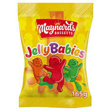 Maynards Bassetts Jelly Babies Sweets Bag 165g