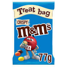 M&amp;M&#39;s Crispy Chocolate Treat Bag 77g