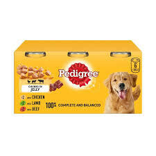 Pedigree Dog Tins Mixed Selection in Jelly 6 x 385g