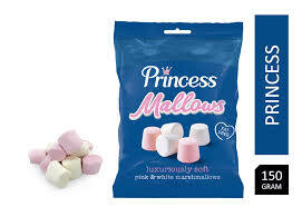 Princess Mallows Pink &amp; White Marshmallows 150g