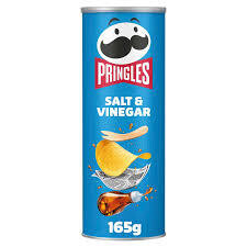 Pringles Salt &amp; Vinegar Crisps 165g
