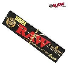 Raw Classic Kingsize Slim Tips Black