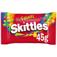 Skittles Fruits Sweets Bag 45g