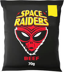 Space Raiders Beef Crisps 70g