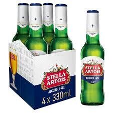 Stella Artois Alcohol Free Lager Bottles 4 x 330ml