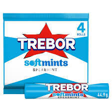 Trebor Softmints Spearmint Mints 4 Pack 179.6g