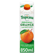 Tropicana Original Orange Juice with Bits 850ml