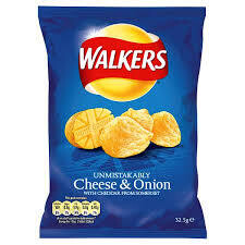 Walkers Cheese &amp; Onion 65g