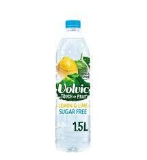 Volvic Touch of Fruit Lemon &amp; Lime Sugar Free Natural Flavoured Water 1.5L