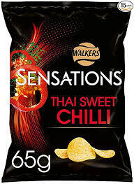 Walkers Sensations Thai Sweet Chilli Crisps 65g