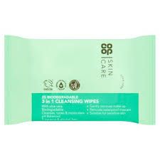 Coop Biodegradable Face Wipes 25pk