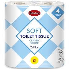 Bestin Soft Toilet Roll 4pk