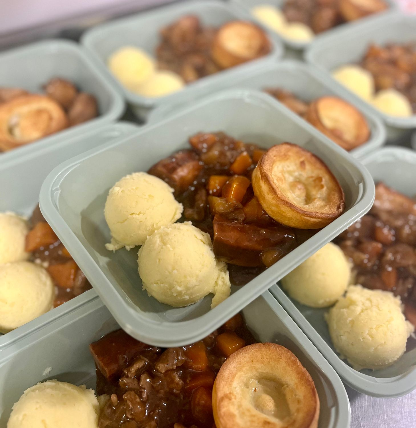 Homemade Beef Stew &amp; Links Dinner