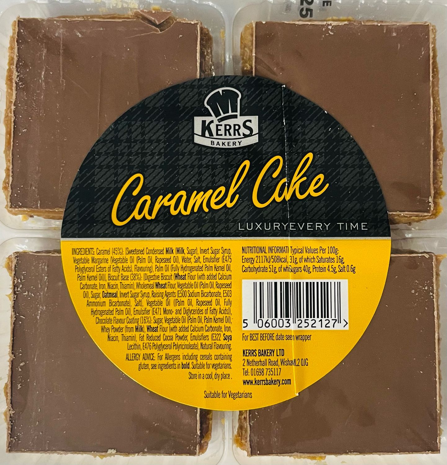 Kerr&#39;s Caramel Slice 4pk