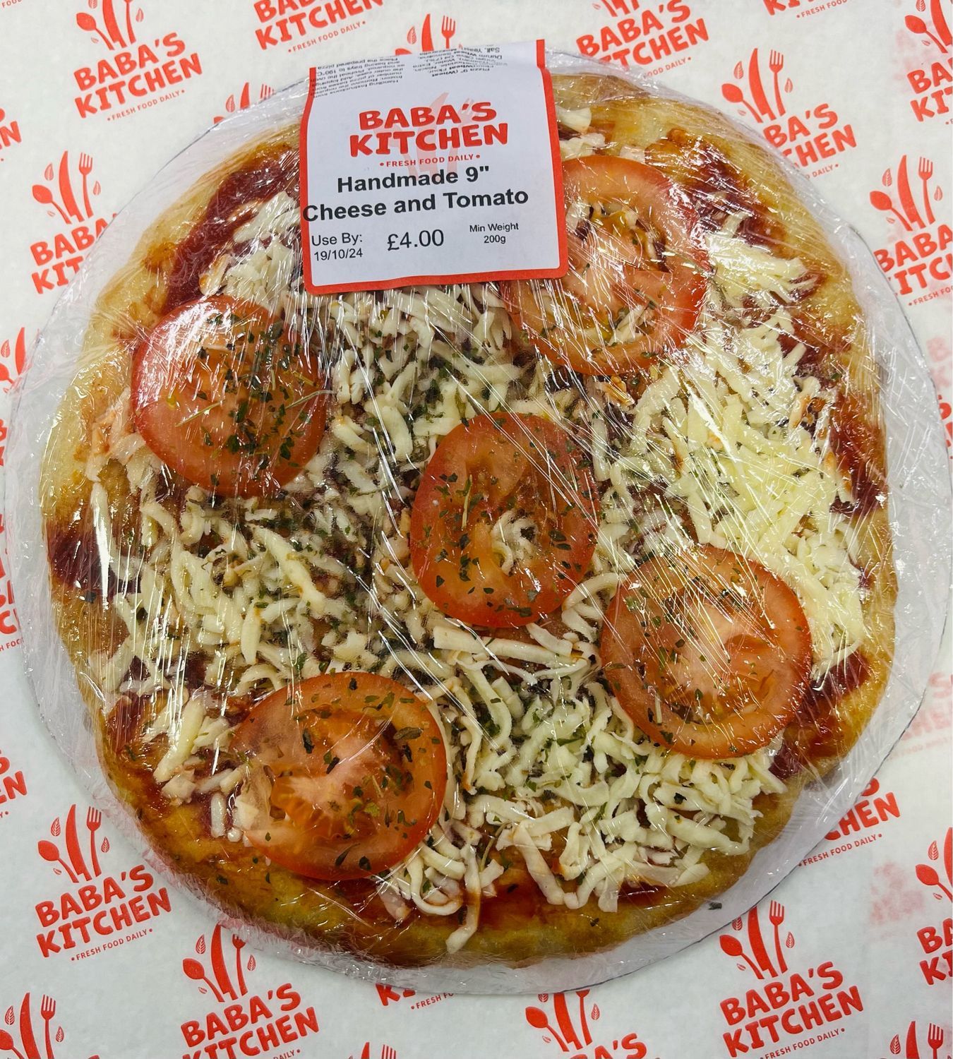 9&quot; Handmade Cheese &amp; Tomato Pizza